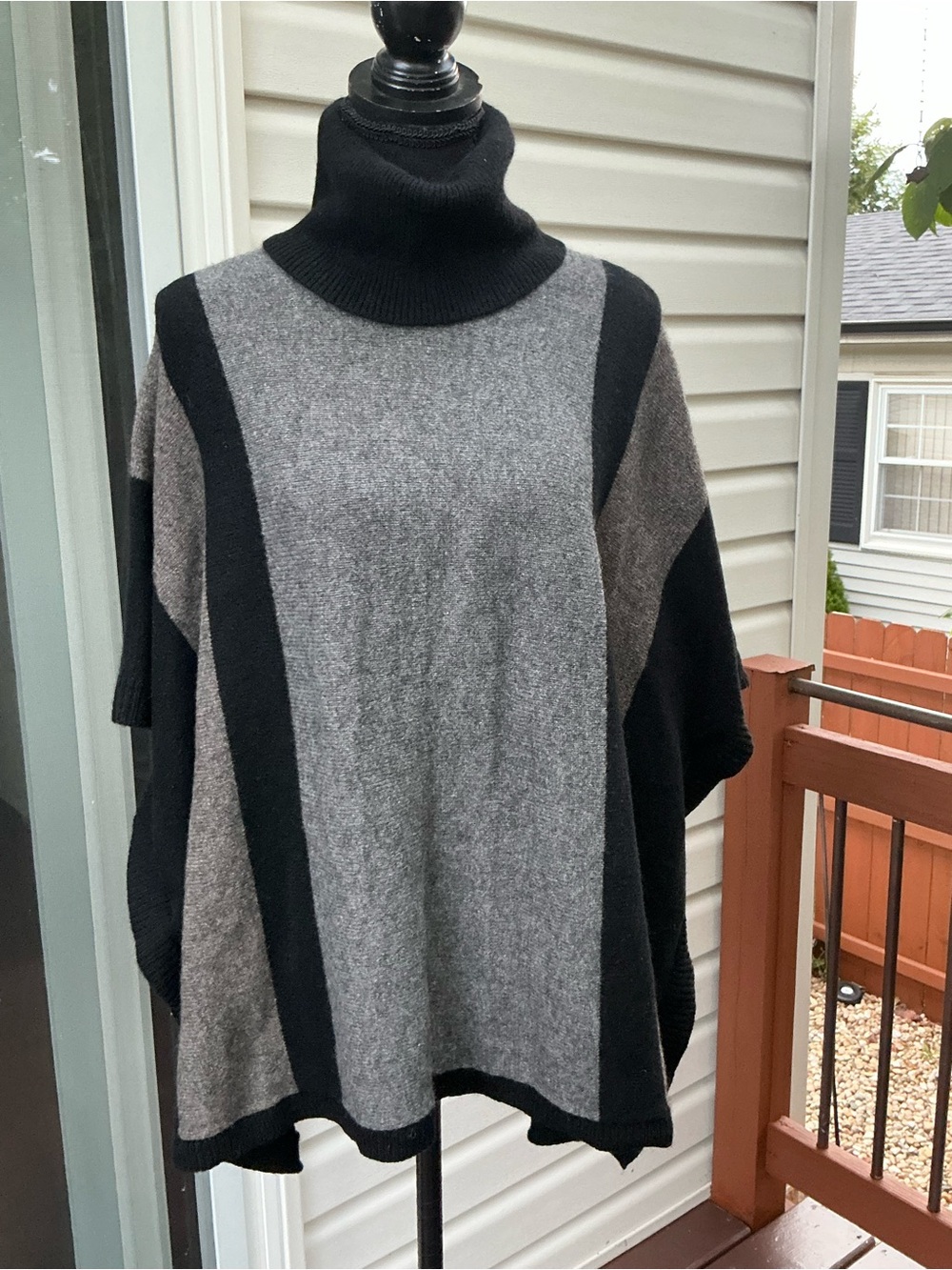Women's TAHARI Turtleneck Poncho Sweater